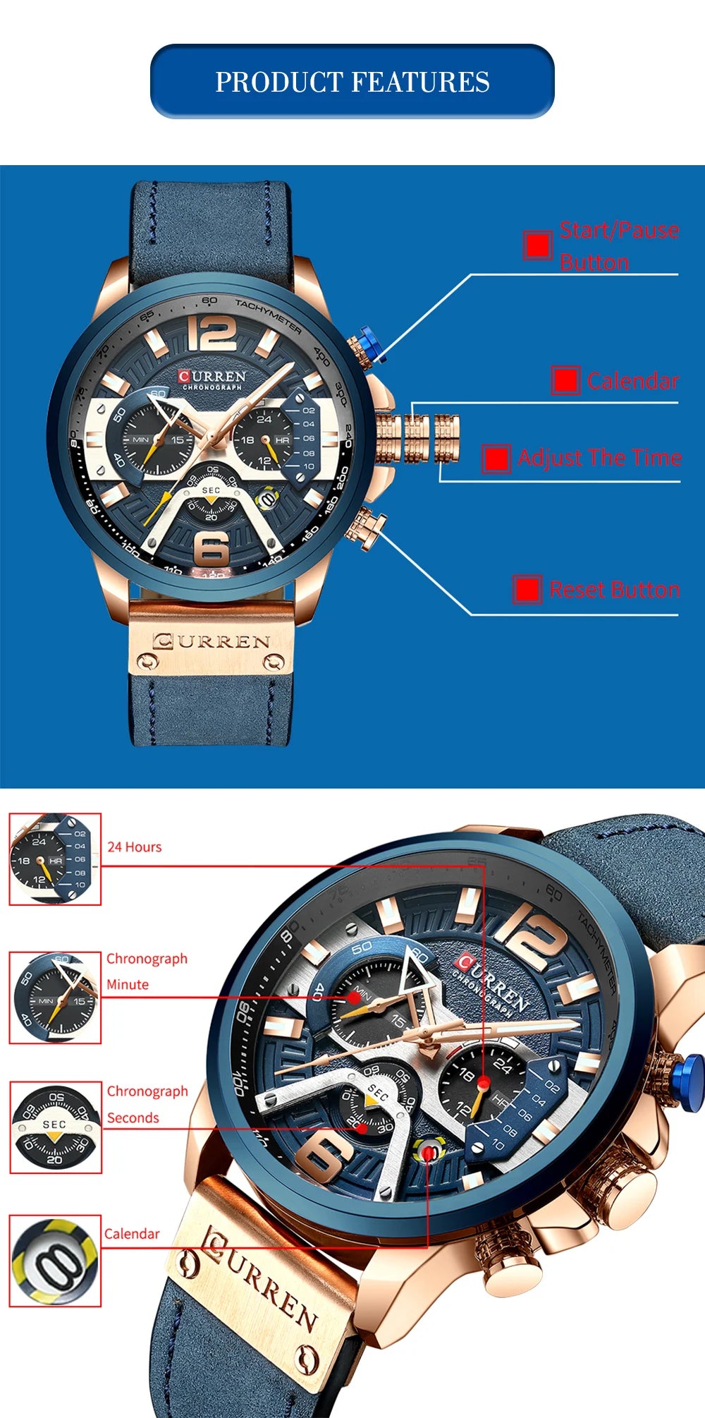 Military Sport Men’s Watch Curren