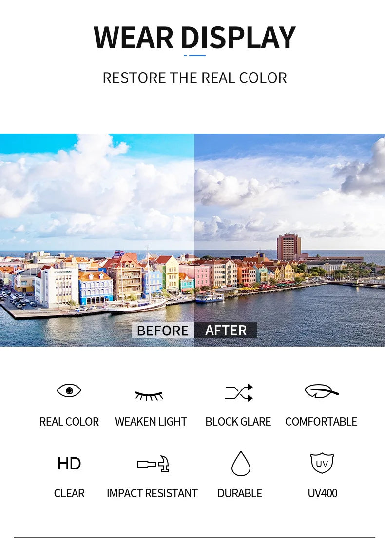 Rimless Rectangle Sunglasses