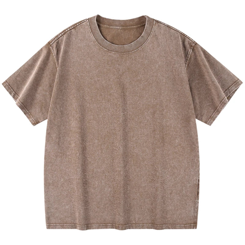 Men’s Washed Vintage Cotton T-Shirt