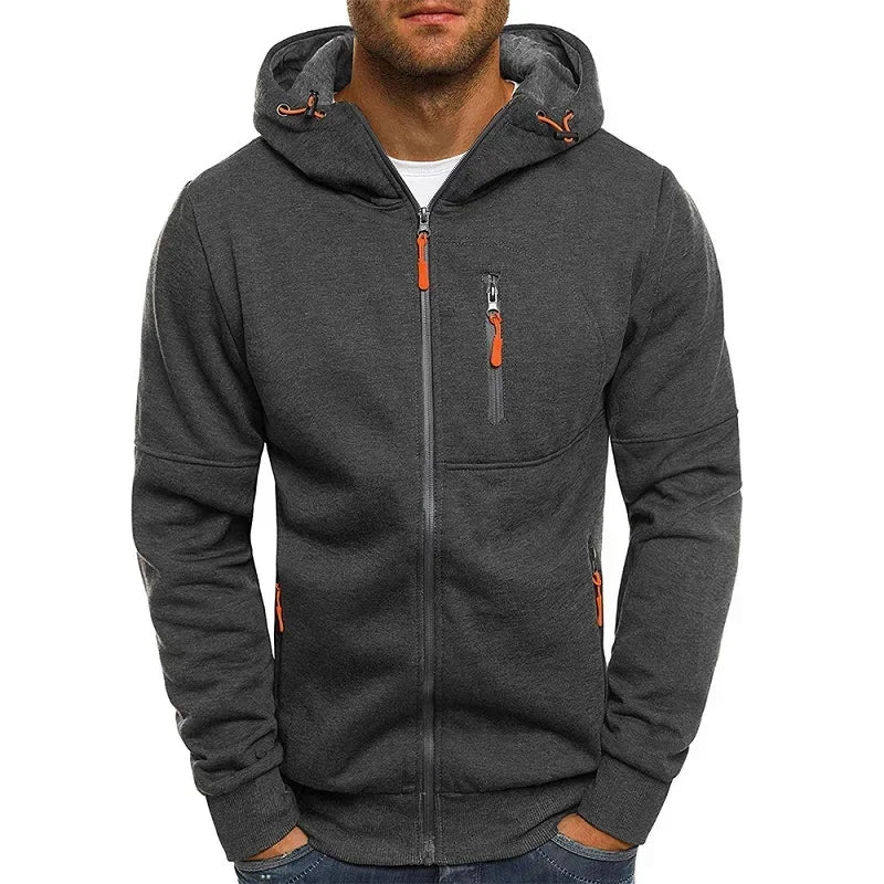 Men’s Zipper Hoodie Sweatshirt