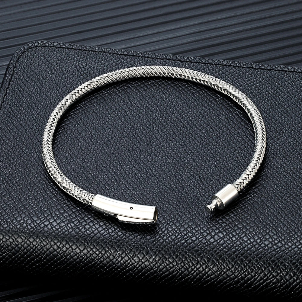 Punk Steel Wire Rope Bracelet