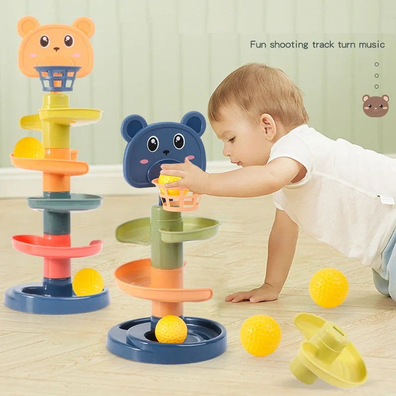 Montessori Rotating Rainbow Tower