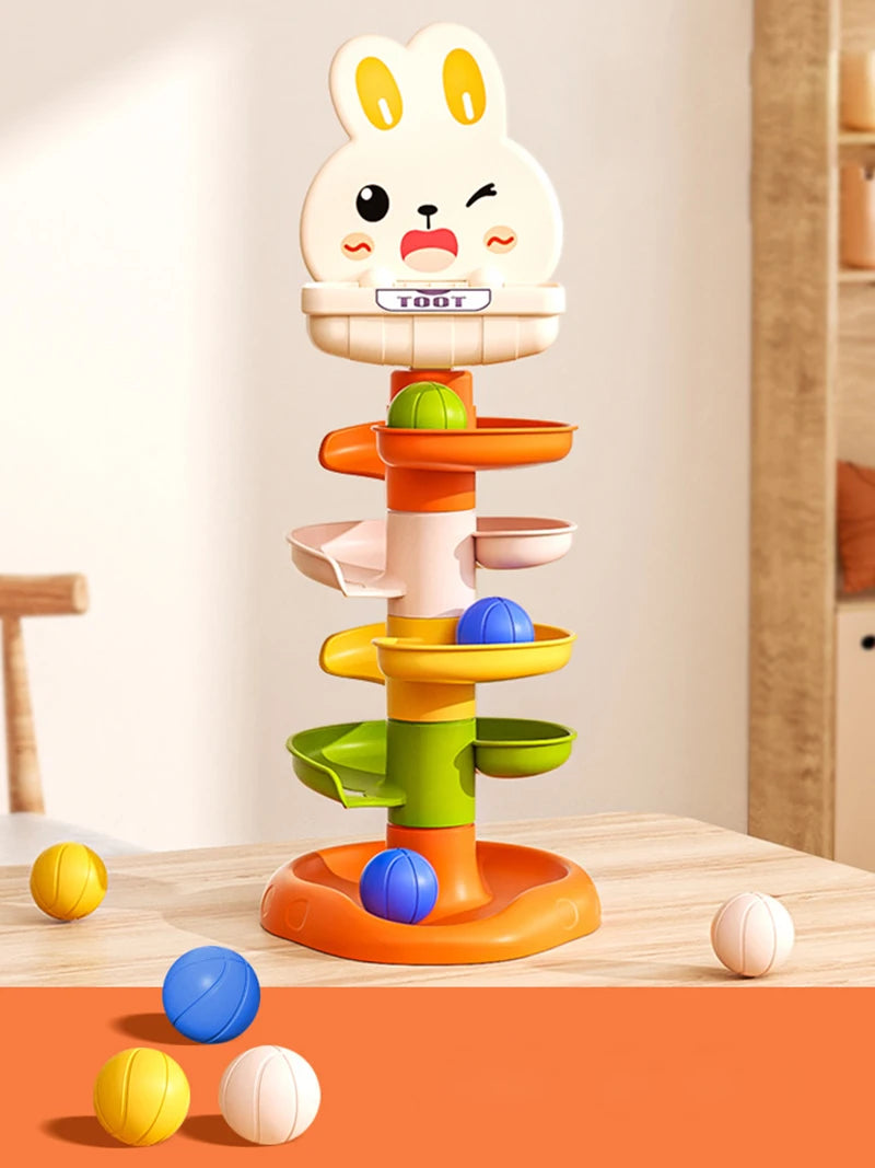 Montessori Rotating Rainbow Tower