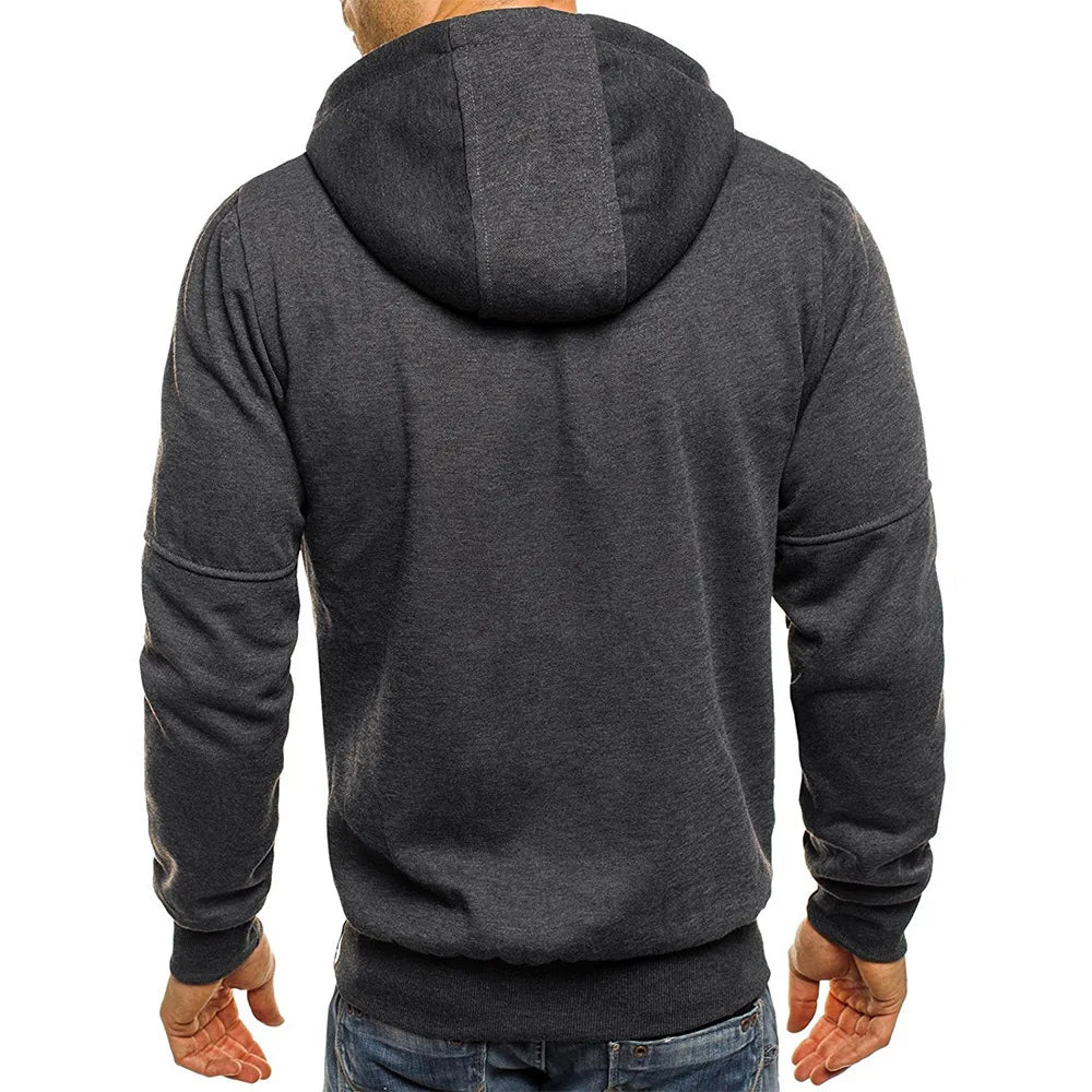 Men’s Zipper Hoodie Sweatshirt