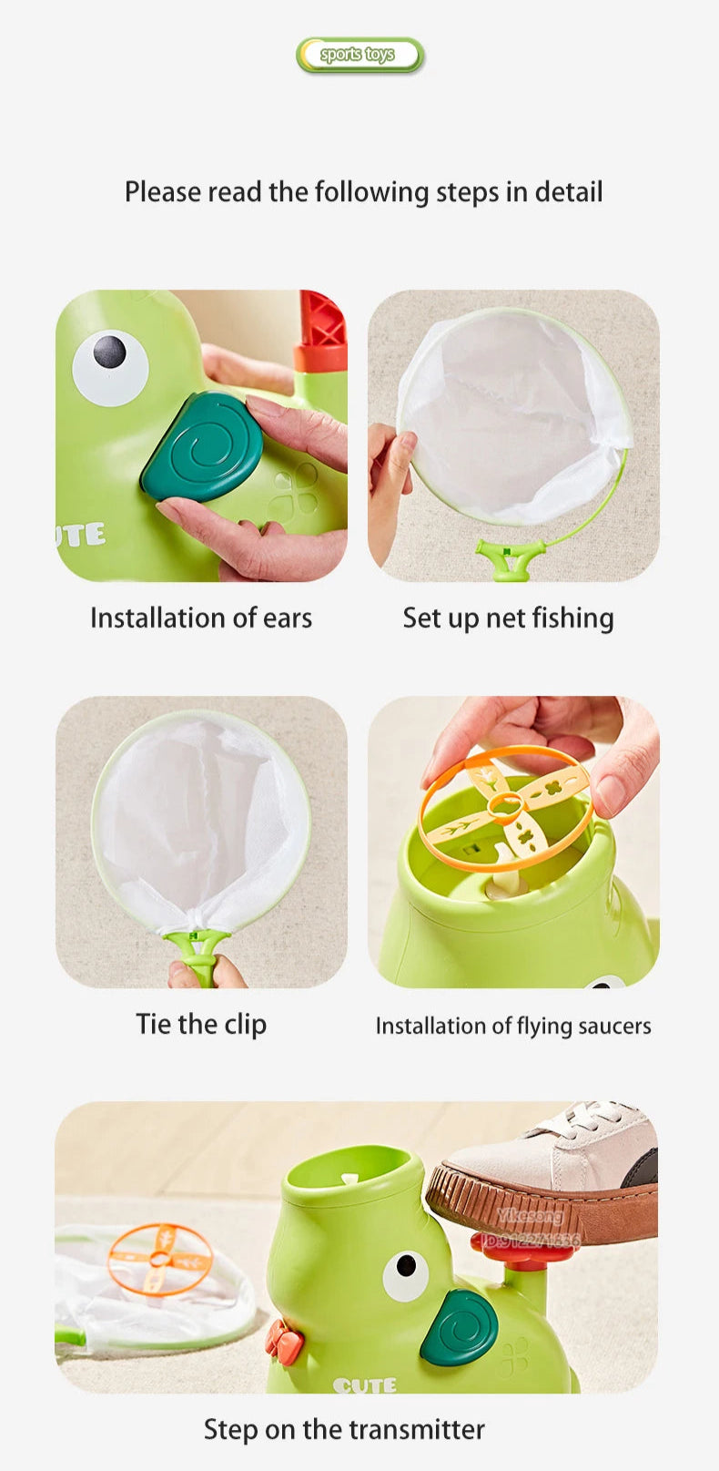 Flying Disc Launcher Toy