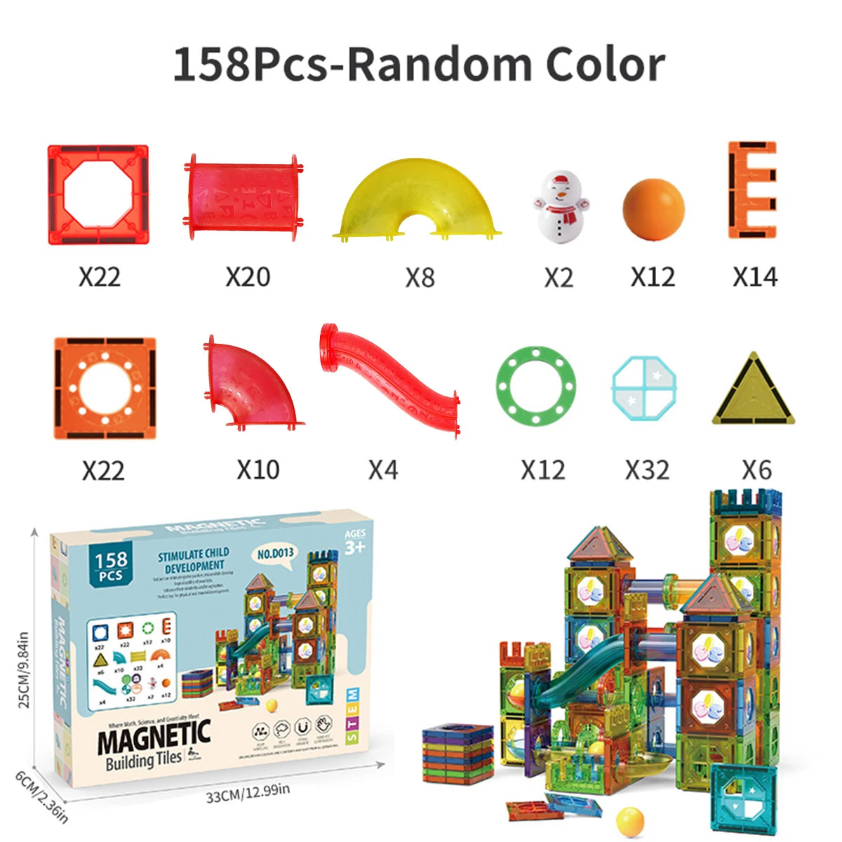 Magnetic Tiles Building Blocks
