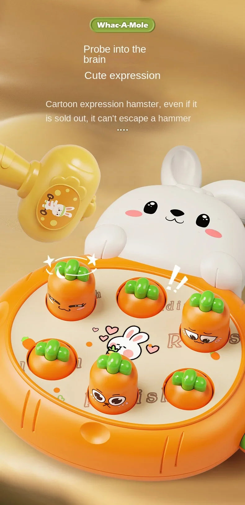 Rabbit & Carrot Knocking Game