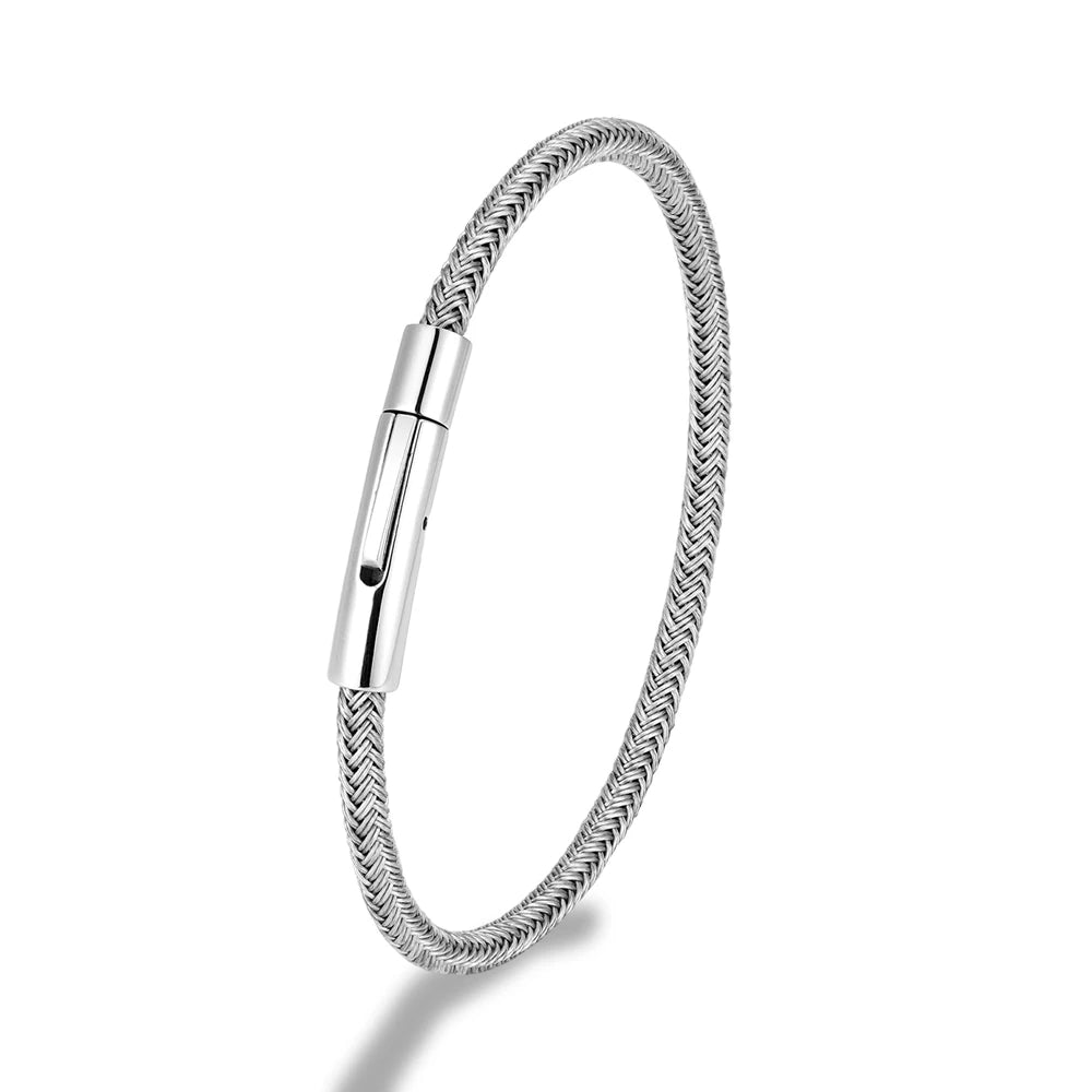 Punk Steel Wire Rope Bracelet