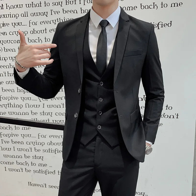 Men’s Business 3-Piece Suit