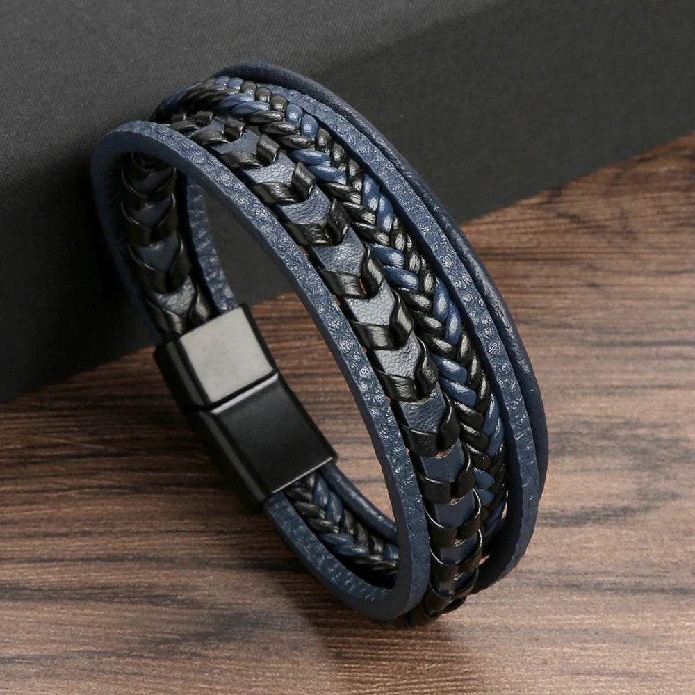 Tiger Eye Leather Bracelet