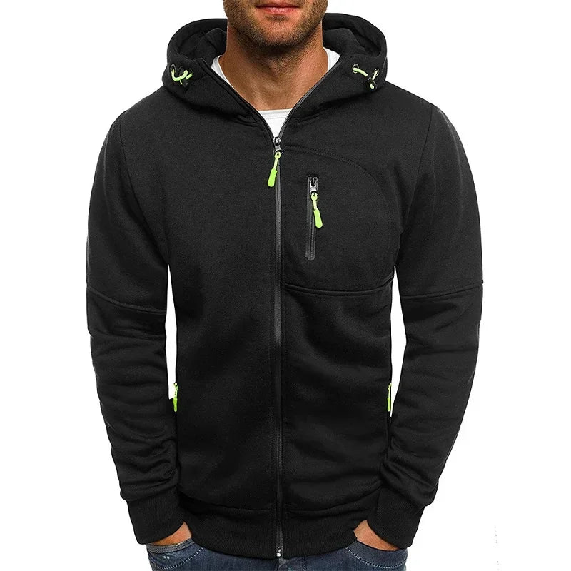 Men’s Zipper Hoodie Sweatshirt