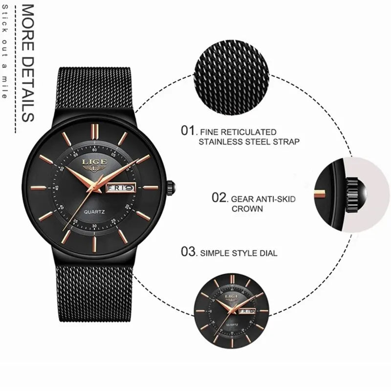 Ultra-Thin Watch Lige