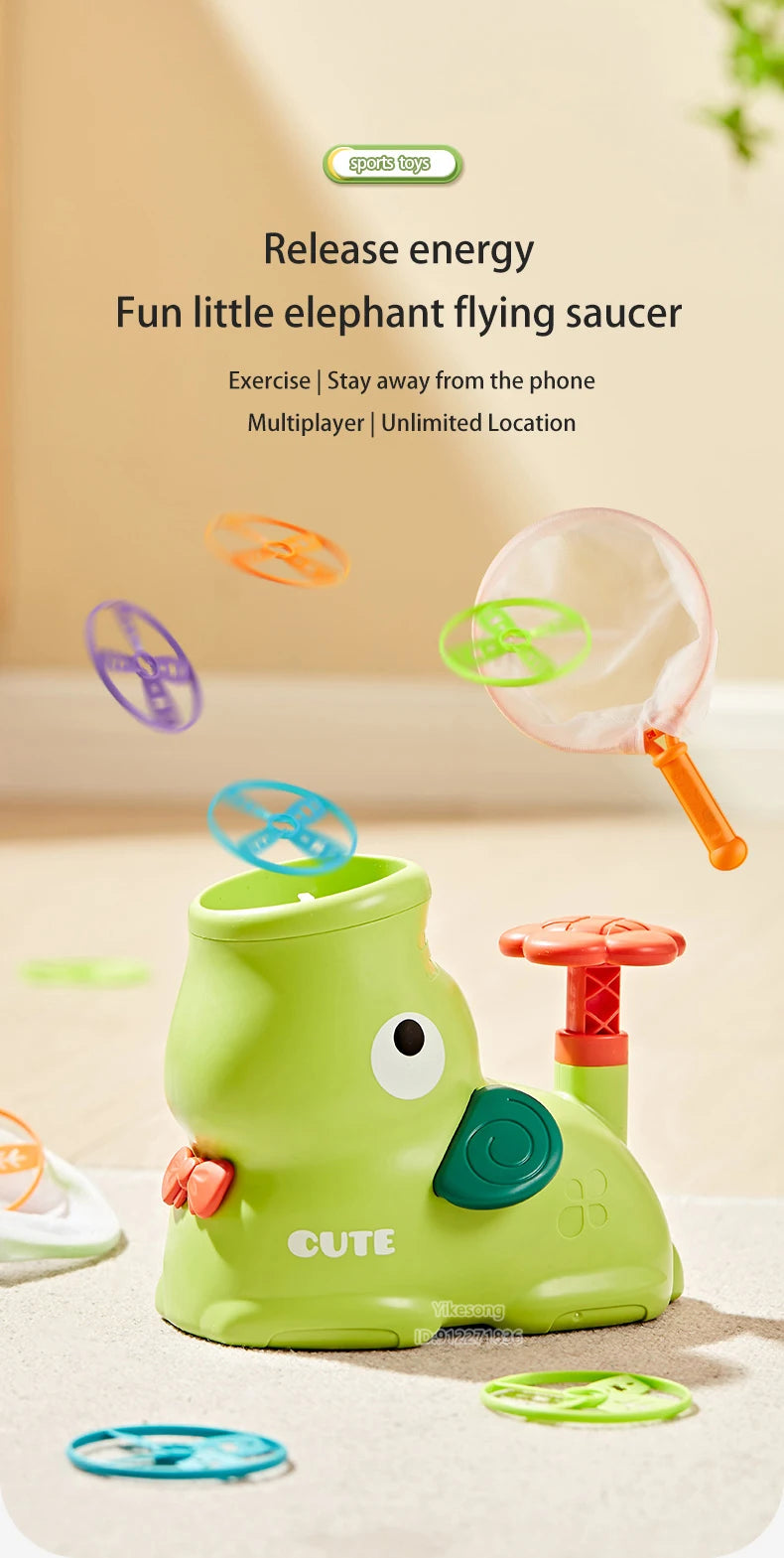 Flying Disc Launcher Toy