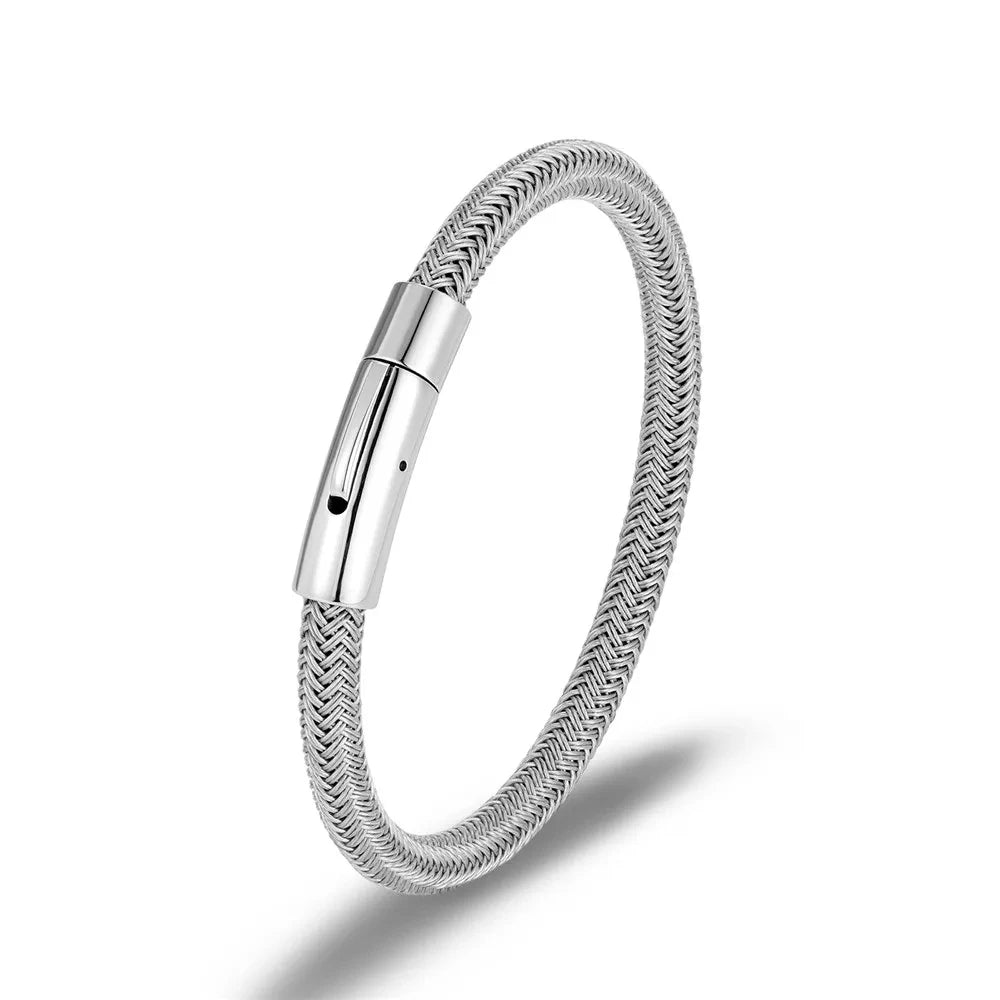Punk Steel Wire Rope Bracelet