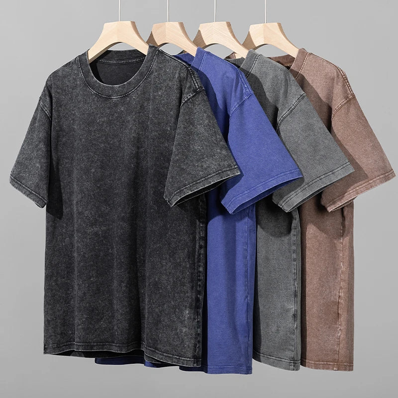 Men’s Washed Vintage Cotton T-Shirt