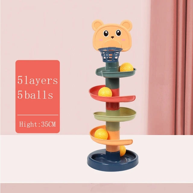 Montessori Rotating Rainbow Tower