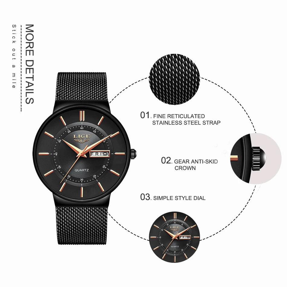Ultra-Thin Watch Lige
