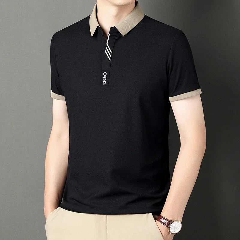 Men’s Solid Color Polo Shirt