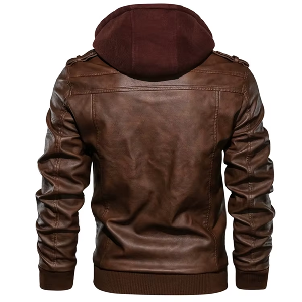 Men’s Faux Leather Moto Jacket