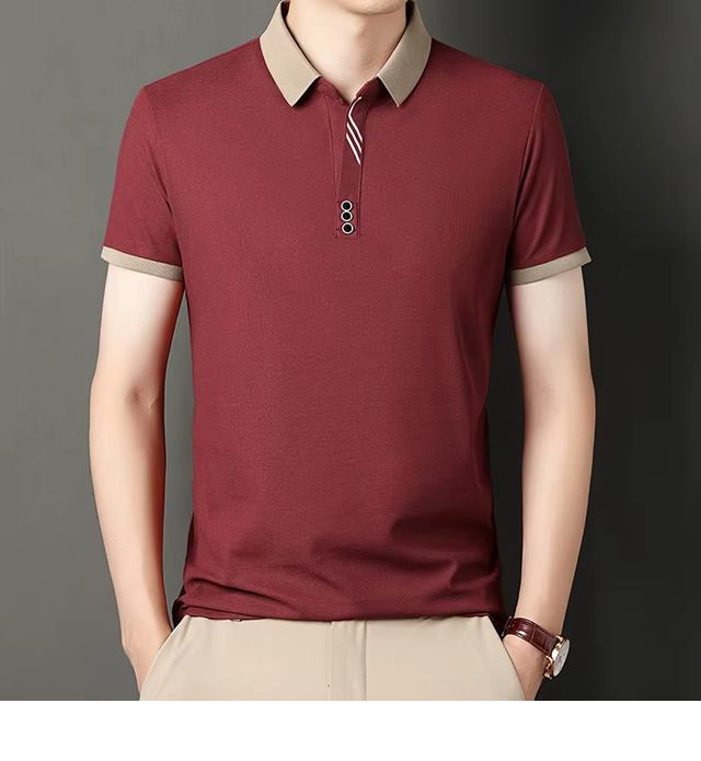 Men’s Solid Color Polo Shirt