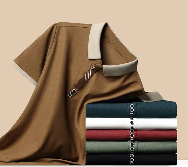 Men’s Solid Color Polo Shirt