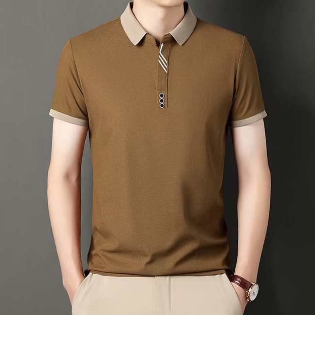 Men’s Solid Color Polo Shirt