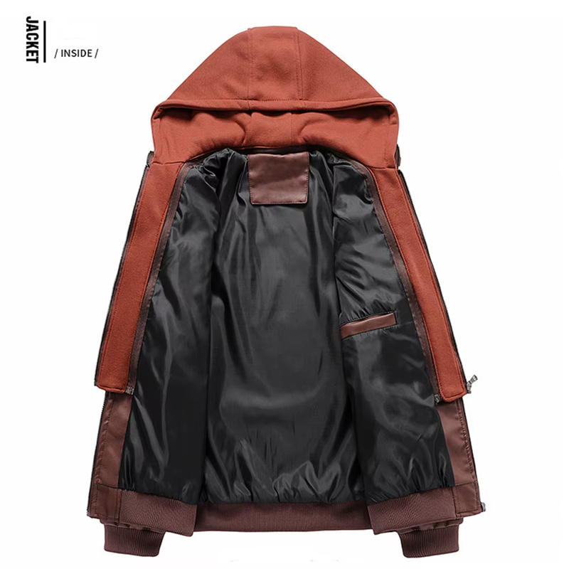 Men’s Faux Leather Moto Jacket