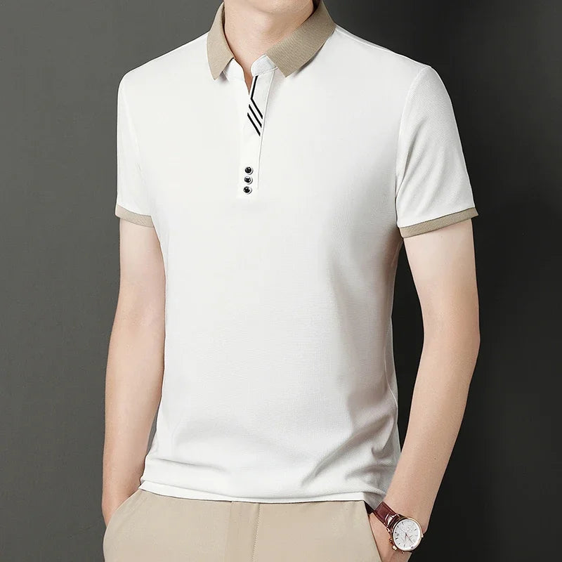 Men’s Solid Color Polo Shirt